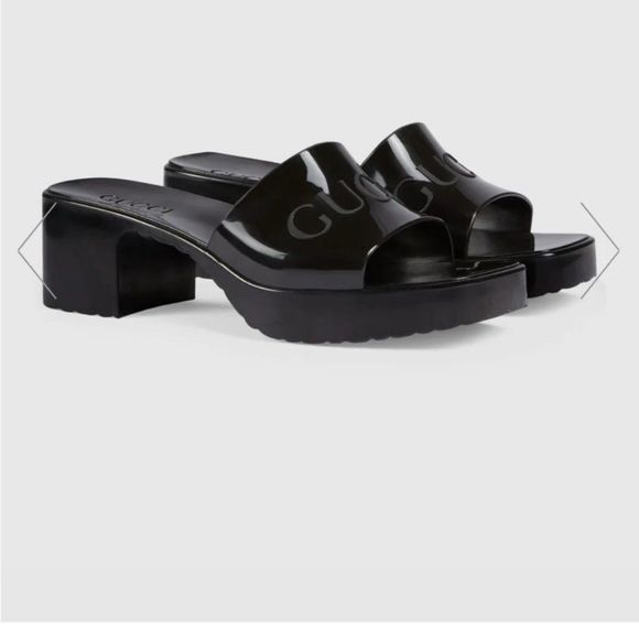 Gucci Shoes - Gucci Rubber woman’s slide sandals